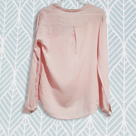 Pastel Pink Long Sleeve Blouse by Suzy Shier- XS - Picture 2 of 4